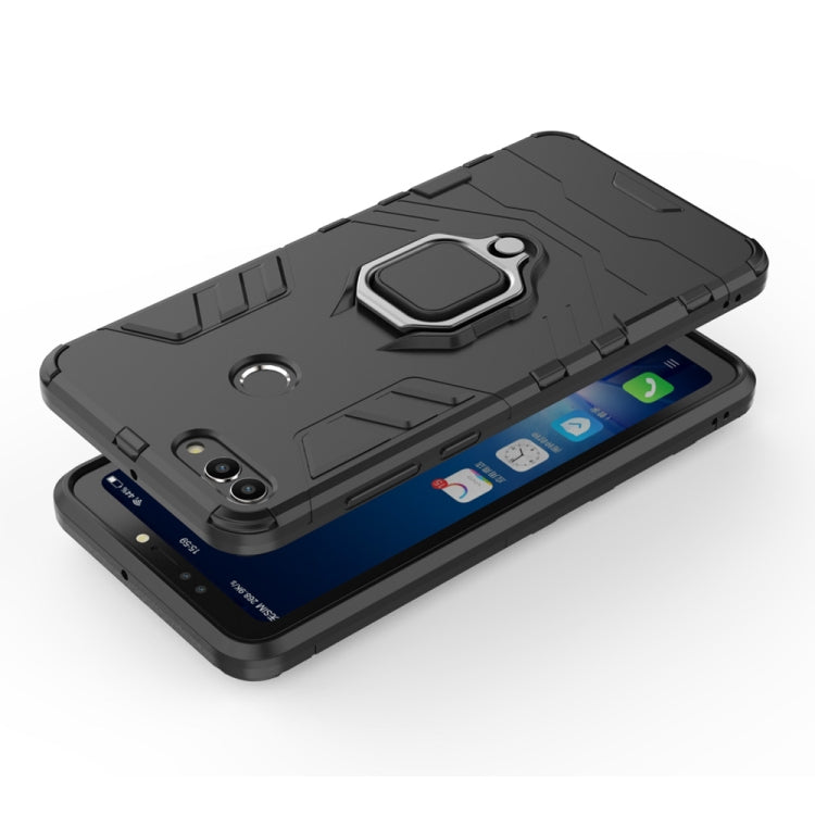 PC + TPU Shockproof Protective Case for Huawei Y9 2018, with Magnetic Ring Holder PC + TPU Shockproof Protective Case for Huawei Y9 2018, with Magnetic Ring Holder