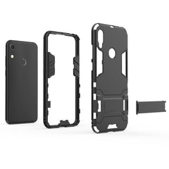 Shockproof PC + TPU Case for Huawei Y6 (2019), with Holder