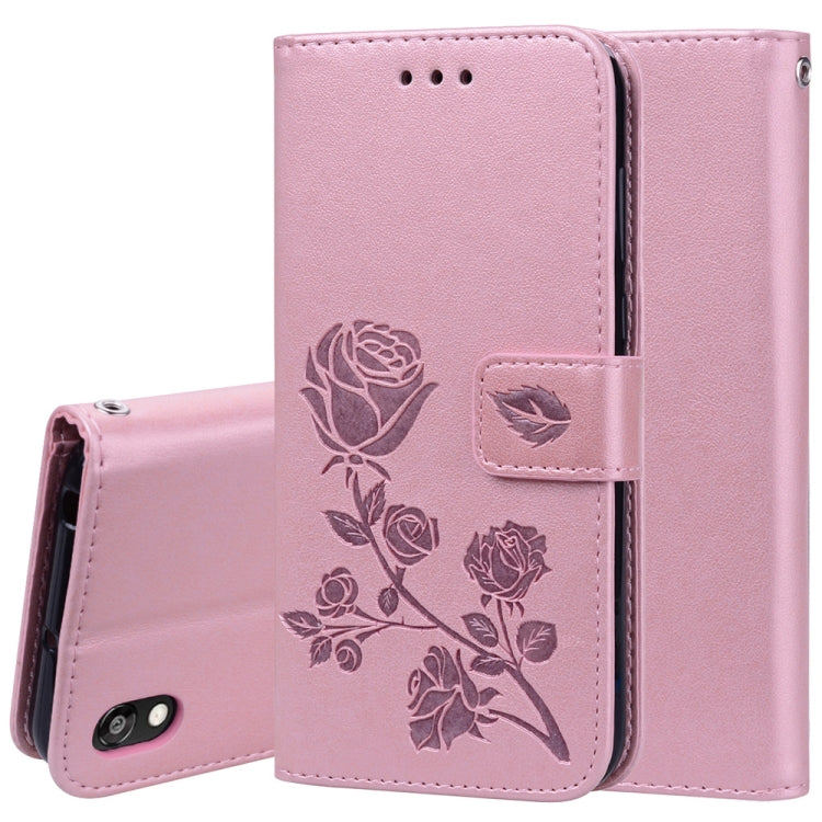 Rose Embossed Horizontal Flip PU Leather Case for Huawei Honor 8S / Y5 (2019), with Holder & Card Slots & Wallet Rose Embossed Horizontal Flip PU Leather Case for Huawei Honor 8S / Y5 (2019), with Holder & Card Slots & Wallet