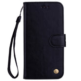 For Huawei  Y5 (2017) / Y6 (2017) Business Style Oil Wax Texture Horizontal Flip Leather Case with Holder & Card Slots & Hand Strap