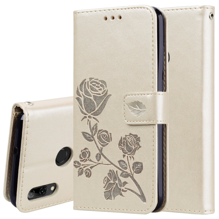 Rose Embossed Horizontal Flip PU Leather Case for Huawei P Smart 2019, with Holder & Card Slots & Wallet Rose Embossed Horizontal Flip PU Leather Case for Huawei P Smart 2019, with Holder & Card Slots & Wallet