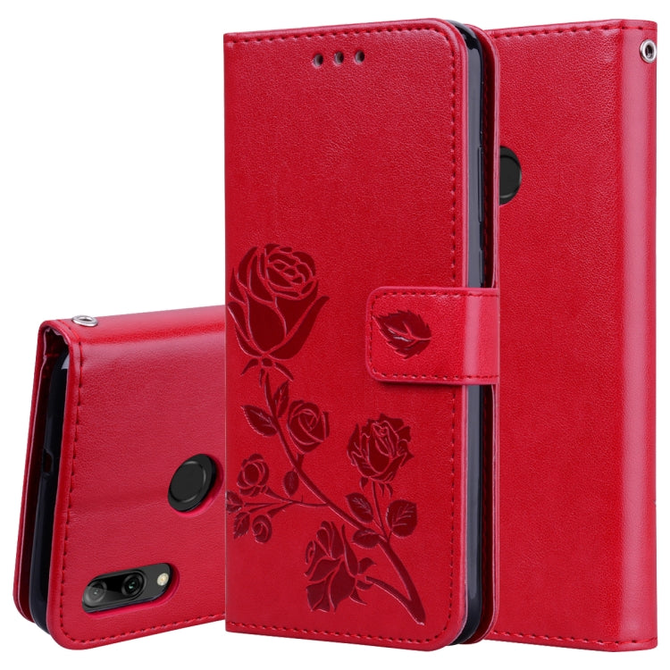 Rose Embossed Horizontal Flip PU Leather Case for Huawei P Smart 2019, with Holder & Card Slots & Wallet Rose Embossed Horizontal Flip PU Leather Case for Huawei P Smart 2019, with Holder & Card Slots & Wallet