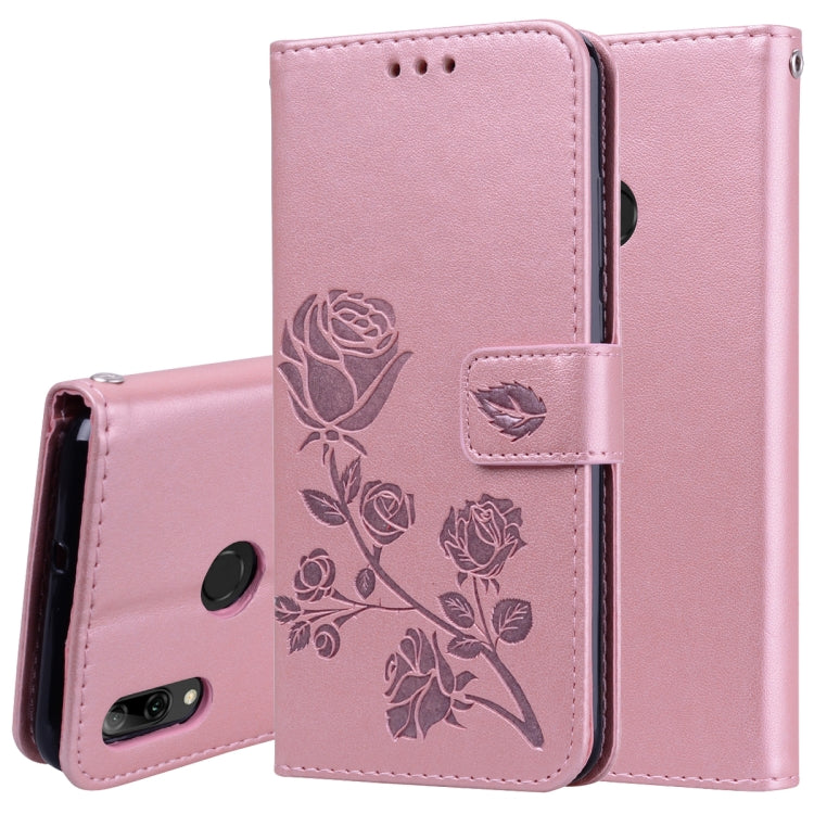 Rose Embossed Horizontal Flip PU Leather Case for Huawei P Smart 2019, with Holder & Card Slots & Wallet Rose Embossed Horizontal Flip PU Leather Case for Huawei P Smart 2019, with Holder & Card Slots & Wallet