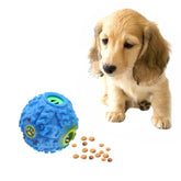 Pet Food Dispenser Squeaky Giggle Quack Sound Training Toy Chew Ball, Size: S, Ball Diameter: 7cm