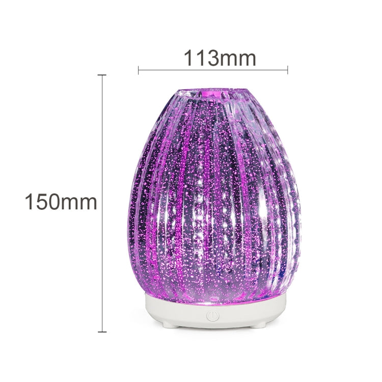 100ml Creative Vase Shape Aromatherapy Machine 3D Glass Humidifier Automatic Alcohol Sprayer with Colorful LED Lamp, 3D Glass Humidifier 100ml Creative Vase Shape Aromatherapy Machine 3D Glass Humidifier Automatic Alcohol Sprayer with Colorful LED Lamp, 3D Glass Humidifier