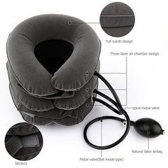 Household Full Cashmere Cervical Traction Instrument Neck Protection Inflatable Cervical Spine Massage Instrument