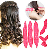 20 PCS Cute Wave Point Hair Curler Sleeping Rabbit Ear Hair Roll