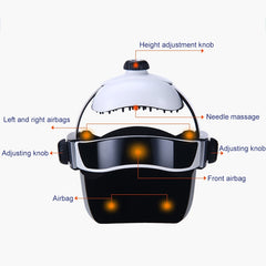 Electronic Air Pressure Head Massager, Relaxed Music Helmet Massager, US Plug, HC06285, HC06285EU, HC06285UK