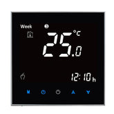 BHT-2001 3A Load Water Heating Type LCD Digital Heating Room Thermostat, Display Clock / Temperature / Time / Week / Heat etc.