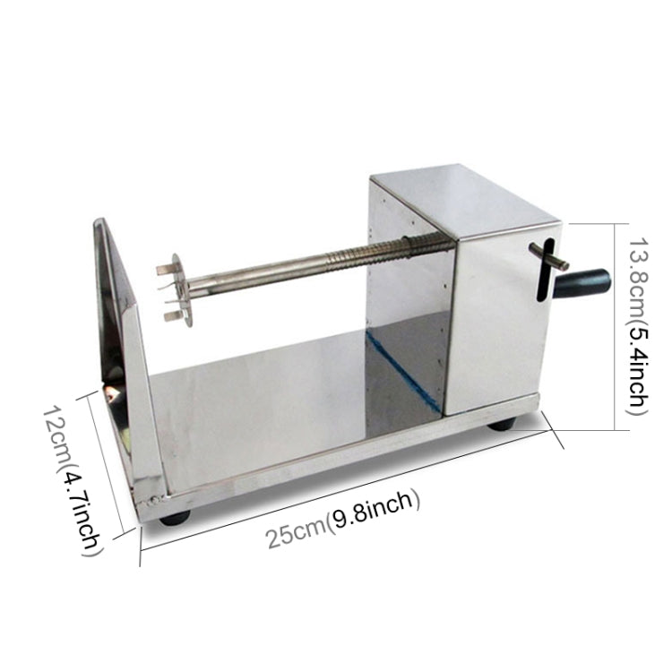 Stainless Steel Manual Spiral Tornado Tower Hand Shake Potato Rotary Chips Twister Slicer Cutter, Hand Shake Stainless Steel Manual Spiral Tornado Tower Hand Shake Potato Rotary Chips Twister Slicer Cutter, Hand Shake