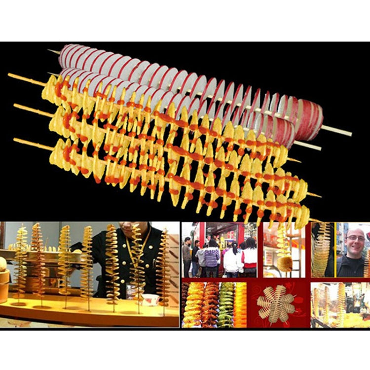Stainless Steel Manual Spiral Tornado Tower Hand Shake Potato Rotary Chips Twister Slicer Cutter, Hand Shake Stainless Steel Manual Spiral Tornado Tower Hand Shake Potato Rotary Chips Twister Slicer Cutter, Hand Shake