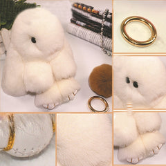 Lovely Dead Rex Rabbit Doll Pendant for Bag / Key Chains / Car ,Size: 15.0 x 14.0 x 8.0cm