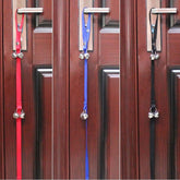 Campana de entrenamiento para perros, cuerda de nailon, cuerda de tracción, timbre, correa, campana antipérdida para perros con 7 campanas