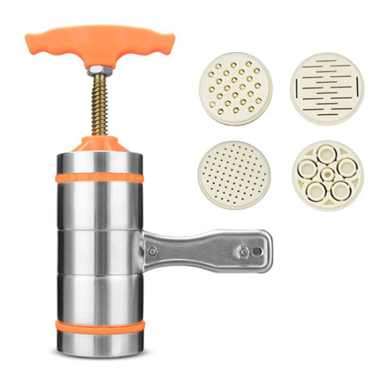 4 Molds Household Manually Small Stainless Steel Pressing Style Handhold Noodle Machine, 4 Molds 4 Molds Household Manually Small Stainless Steel Pressing Style Handhold Noodle Machine, 4 Molds