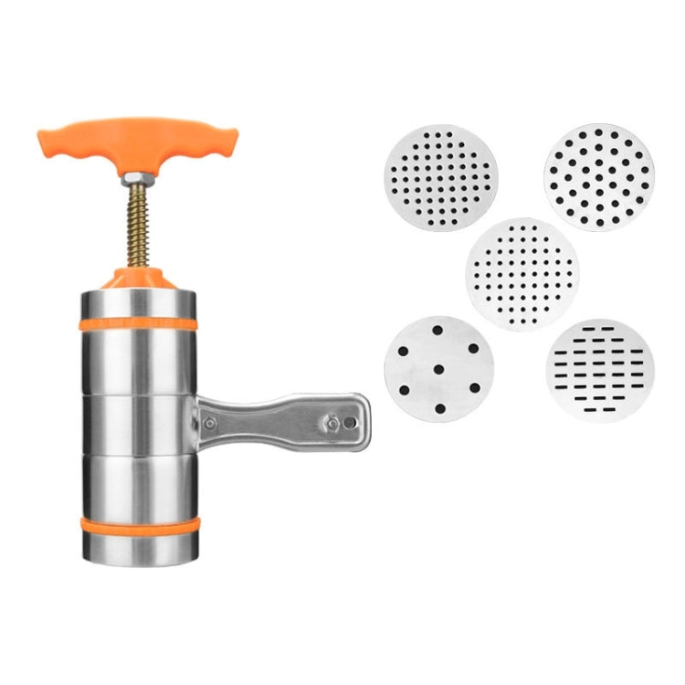 5 Molds Household Manually Small Stainless Steel Pressing Style Handhold Noodle Machine, 5 Molds 5 Molds Household Manually Small Stainless Steel Pressing Style Handhold Noodle Machine, 5 Molds