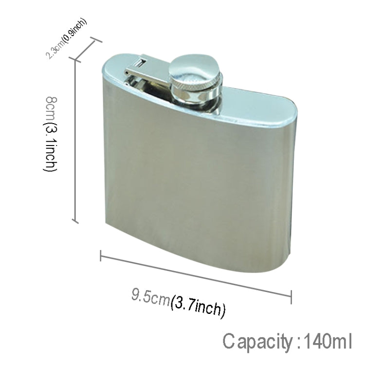 140mL (5oz) Outdoor Sports Handy Home Travel Wild Stainless Steel Portable Hip Flask(with Small Funnel)(Silver 140mL (5oz)), 140mL (5oz) 140mL (5oz) Outdoor Sports Handy Home Travel Wild Stainless Steel Portable Hip Flask(with Small Funnel)(Silver 140mL (5oz)), 140mL (5oz)