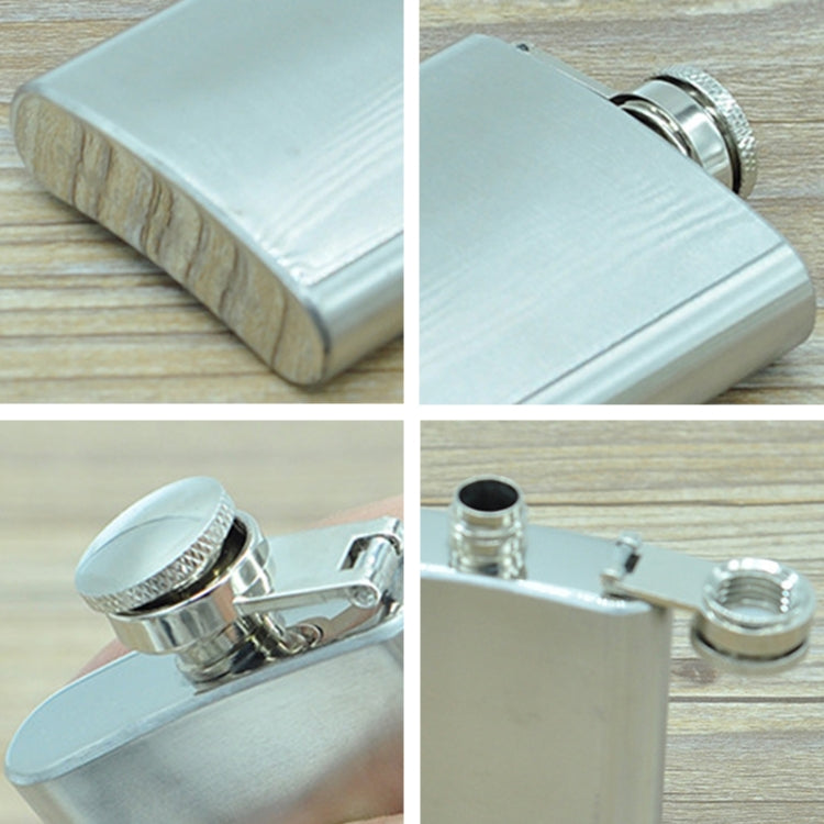 100ml(3.5oz)  Pocket Flagon Outdoor Sports Flat Liquor Flask Camping Ultralight Portable Wearproof Wine Pot(Silver), 100ml(3.5oz) 100ml(3.5oz)  Pocket Flagon Outdoor Sports Flat Liquor Flask Camping Ultralight Portable Wearproof Wine Pot(Silver), 100ml(3.5oz)