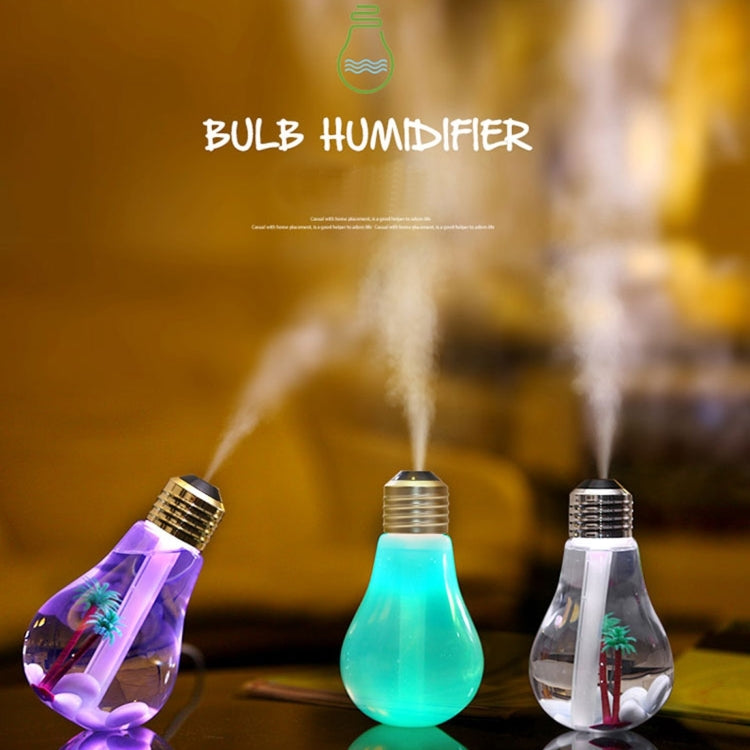 400ML Colorful Light Portable Bulb Shape Aromatherapy Air Purifier Humidifier for Home / Office / Car 400ML Colorful Light Portable Bulb Shape Aromatherapy Air Purifier Humidifier for Home / Office / Car
