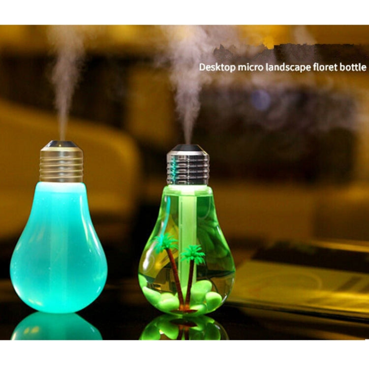 400ML Colorful Light Portable Bulb Shape Aromatherapy Air Purifier Humidifier for Home / Office / Car 400ML Colorful Light Portable Bulb Shape Aromatherapy Air Purifier Humidifier for Home / Office / Car