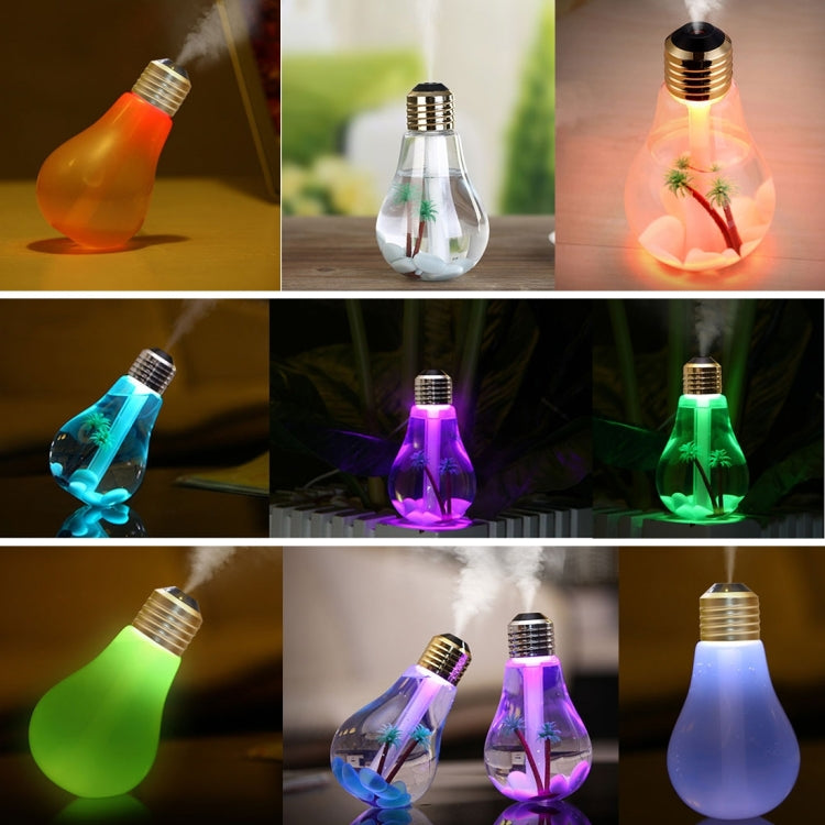 400ML Colorful Light Portable Bulb Shape Aromatherapy Air Purifier Humidifier for Home / Office / Car 400ML Colorful Light Portable Bulb Shape Aromatherapy Air Purifier Humidifier for Home / Office / Car