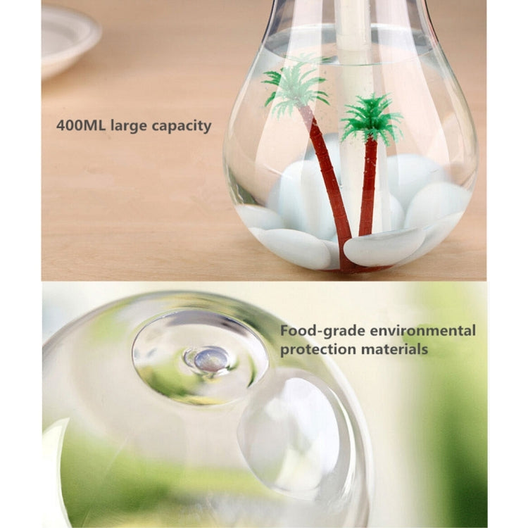 400ML Colorful Light Portable Bulb Shape Aromatherapy Air Purifier Humidifier for Home / Office / Car 400ML Colorful Light Portable Bulb Shape Aromatherapy Air Purifier Humidifier for Home / Office / Car