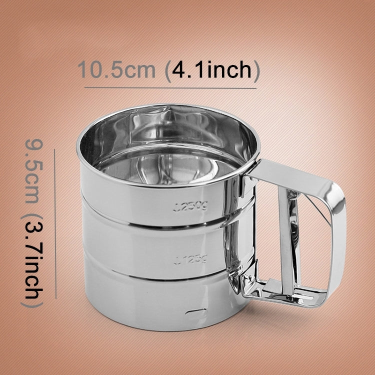 Manual Mesh Flour Sugar Powder Stainless Steel Hand Sifter Sieve Cup Baking Tool, Stainless Steel Manual Mesh Flour Sugar Powder Stainless Steel Hand Sifter Sieve Cup Baking Tool, Stainless Steel