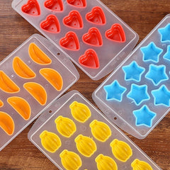 Love Shaped Silicon Ice Cube Tray / Ice Mold Random Color, Love Shaped