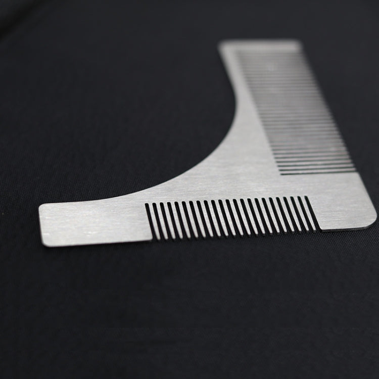 L Shaped Stainless Steel Beard Shaper  Facial Hair Shaping Tool, Random Color Delivery, HK006A L Shaped L Shaped Stainless Steel Beard Shaper  Facial Hair Shaping Tool, Random Color Delivery, HK006A L Shaped