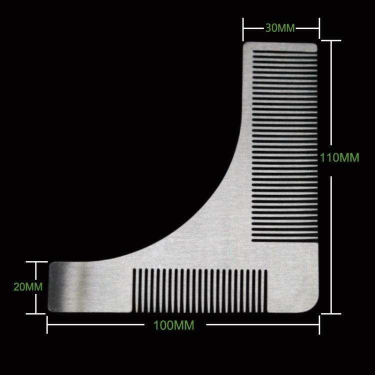 L Shaped Stainless Steel Beard Shaper  Facial Hair Shaping Tool, Random Color Delivery, HK006A L Shaped L Shaped Stainless Steel Beard Shaper  Facial Hair Shaping Tool, Random Color Delivery, HK006A L Shaped