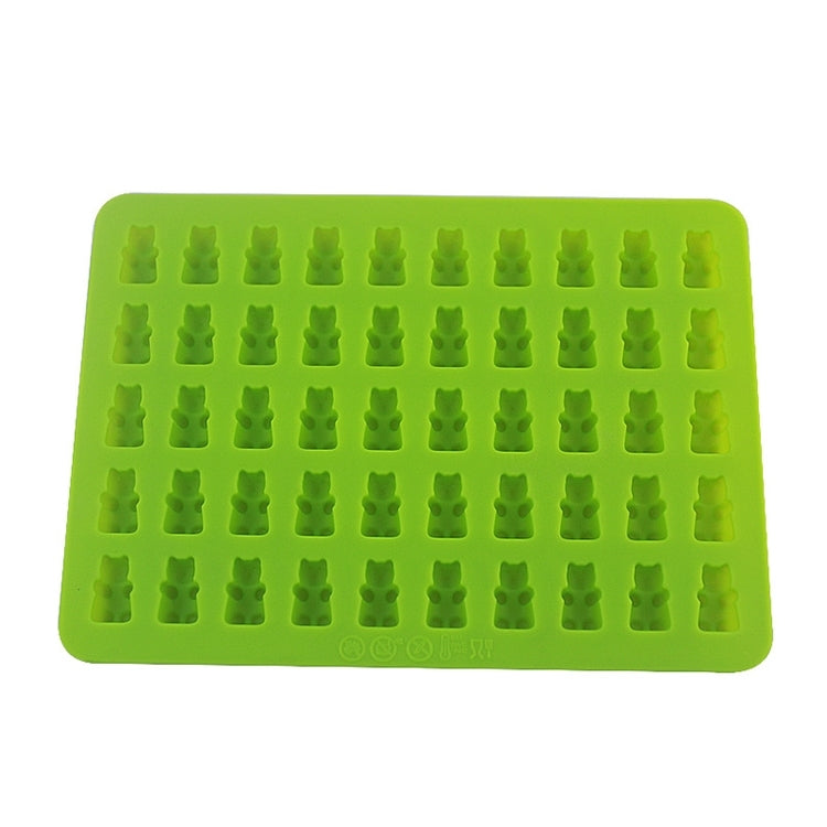 2 PCS 50 Holes Small Bear Chocolate Tray Silicone Mold Cookie Mold Candy Mold, Random Color Delivery, Size: 19*13.7*1cm, 50-Grid 2 PCS 50 Holes Small Bear Chocolate Tray Silicone Mold Cookie Mold Candy Mold, Random Color Delivery, Size: 19*13.7*1cm, 50-Grid