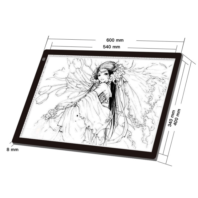 A2 Size 23W 12V  LED Three Level of Brightness Dimmable Acrylic Copy Boards for Anime Sketch Drawing Sketchpad, with Power Adapter A2 Size 23W 12V  LED Three Level of Brightness Dimmable Acrylic Copy Boards for Anime Sketch Drawing Sketchpad, with Power Adapter