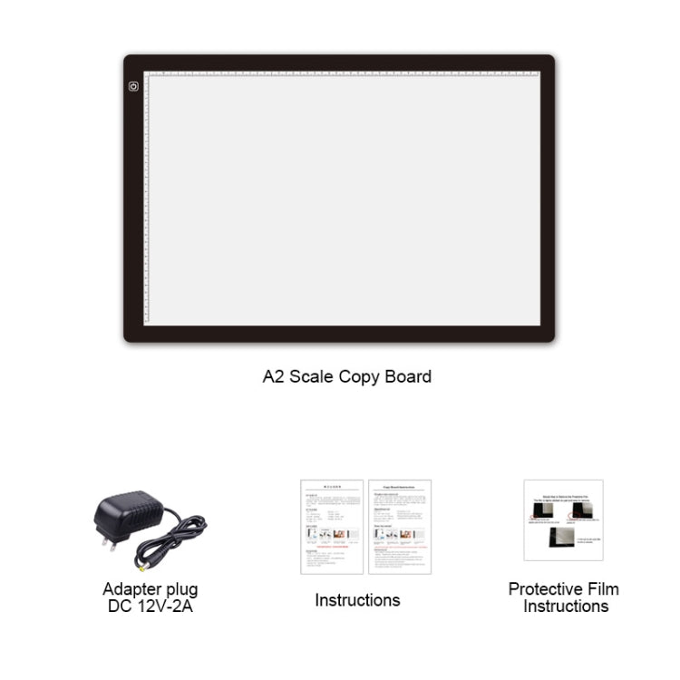 A2 Size 23W 12V  LED Three Level of Brightness Dimmable Acrylic Copy Boards for Anime Sketch Drawing Sketchpad, with Power Adapter A2 Size 23W 12V  LED Three Level of Brightness Dimmable Acrylic Copy Boards for Anime Sketch Drawing Sketchpad, with Power Adapter