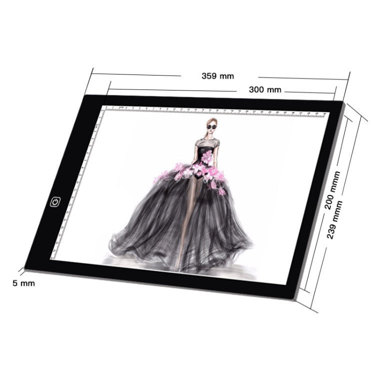 A4 Size LED Three Level of Brightness Dimmable Acrylic Copy Boards for Anime Sketch Drawing Sketchpad, with 1.5m USB Cable, A4 with 1.5m USB Cable & Power Adapter A4 Size LED Three Level of Brightness Dimmable Acrylic Copy Boards for Anime Sketch Drawing Sketchpad, with 1.5m USB Cable, A4 with 1.5m USB Cable & Power Adapter