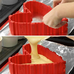 Silicone Cake Mold Baking Tools DIY Multi-shape Cake Mold Kitchen Accessories,4 PCS DIY Cake Mold, 4 PCS DIY Cake Mold