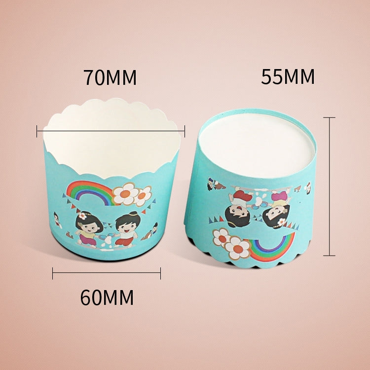 24pcs / Pack Round Lamination Cake Cup Muffin Cases Chocolate Cupcake Liner Baking Cup, Size: 7 x 6  x 5.5cm, Random Color Delivery, 6.8 x 5 x 3.9cm 24pcs / Pack Round Lamination Cake Cup Muffin Cases Chocolate Cupcake Liner Baking Cup, Size: 7 x 6  x 5.5cm, Random Color Delivery, 6.8 x 5 x 3.9cm