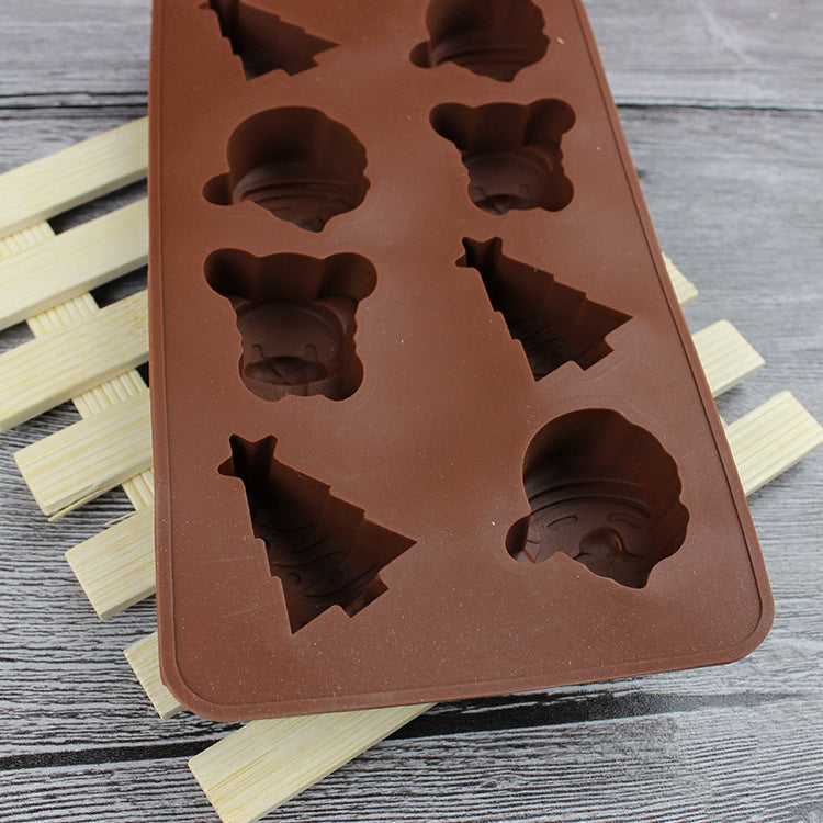 2 PCS Christmas Tree Santa Claus Chocolate Dessert Pastry Kitchen Baking Silicone Ice Lattice Mold, Santa Claus 2 PCS Christmas Tree Santa Claus Chocolate Dessert Pastry Kitchen Baking Silicone Ice Lattice Mold, Santa Claus