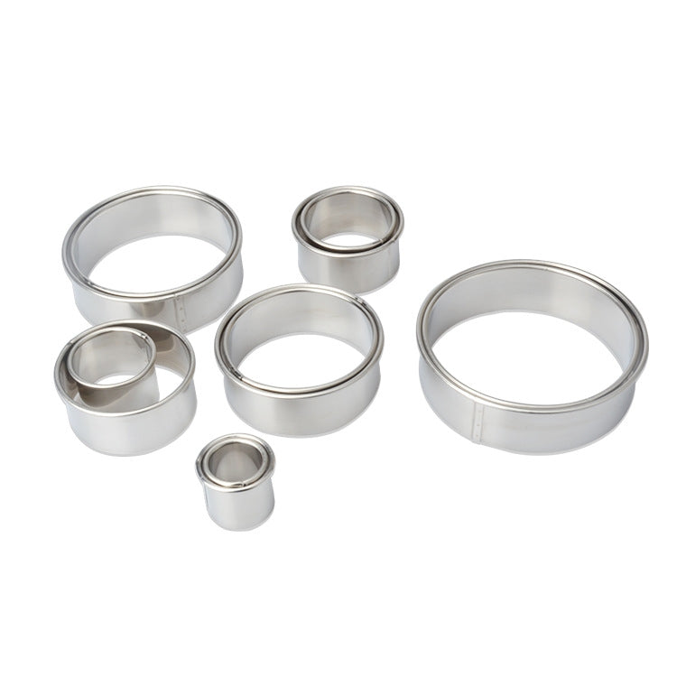12 PCS / Set Stainless Steel Round Shape Cutting Mould Mousse Cake Doughnut Baking Tools, Round Shape(12 PCS / Set) 12 PCS / Set Stainless Steel Round Shape Cutting Mould Mousse Cake Doughnut Baking Tools, Round Shape(12 PCS / Set)