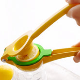 Aluminum Alloy Manual Dual Layers Lemon Juicer, Random Color Delivery, Aluminum Alloy