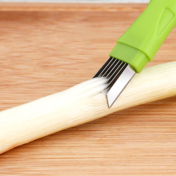 Kitchen Tool Manual Stainless Steel Filate Circle Shape Green Onion Slicer, 16x1.8cm Green Kitchen Tool Manual Stainless Steel Filate Circle Shape Green Onion Slicer, 16x1.8cm Green