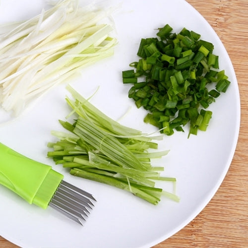 Kitchen Tool Manual Stainless Steel Filate Circle Shape Green Onion Slicer, 16x1.8cm Green Kitchen Tool Manual Stainless Steel Filate Circle Shape Green Onion Slicer, 16x1.8cm Green