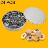 24 PCS / Set Stainless Steel DIY Cookie Biscuits Molds Geometry Baking Tools (Octagon), HC4340A, HC4340B, HC4340C
