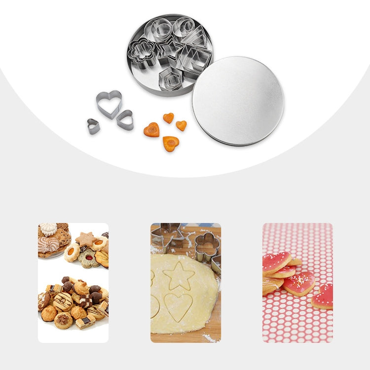 24 PCS / Set Stainless Steel DIY Cookie Biscuits Molds Geometry Baking Tools (Octagon), HC4340A, HC4340B, HC4340C 24 PCS / Set Stainless Steel DIY Cookie Biscuits Molds Geometry Baking Tools (Octagon), HC4340A, HC4340B, HC4340C