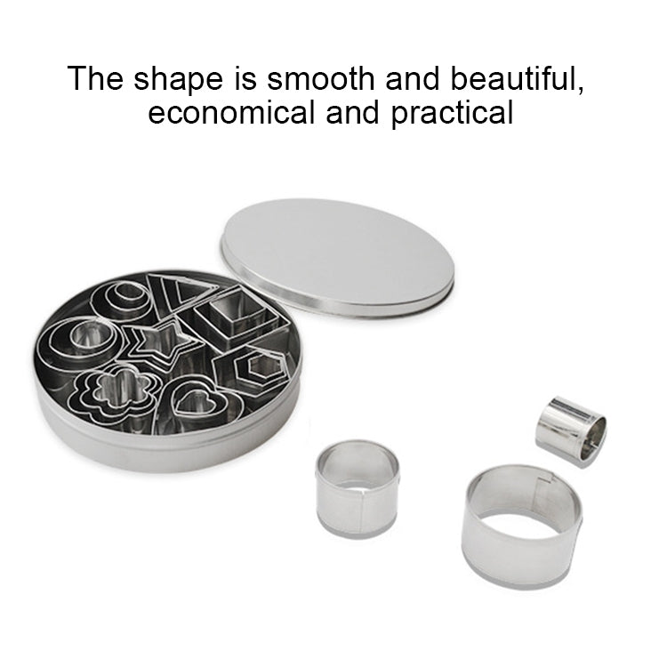 24 PCS / Set Stainless Steel DIY Cookie Biscuits Molds Geometry Baking Tools (Octagon), HC4340A, HC4340B, HC4340C 24 PCS / Set Stainless Steel DIY Cookie Biscuits Molds Geometry Baking Tools (Octagon), HC4340A, HC4340B, HC4340C