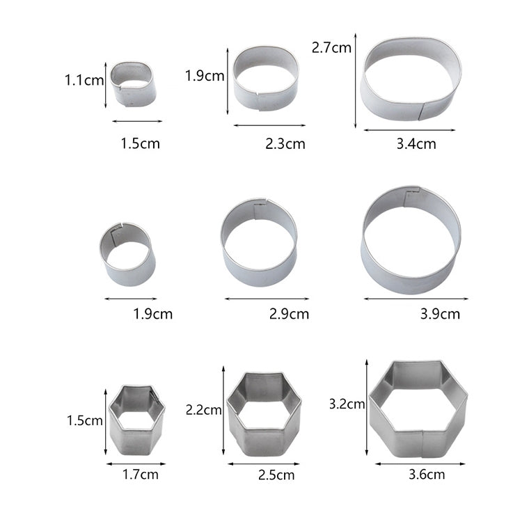 24 PCS / Set Stainless Steel DIY Cookie Biscuits Molds Geometry Baking Tools (Octagon), HC4340A, HC4340B, HC4340C 24 PCS / Set Stainless Steel DIY Cookie Biscuits Molds Geometry Baking Tools (Octagon), HC4340A, HC4340B, HC4340C