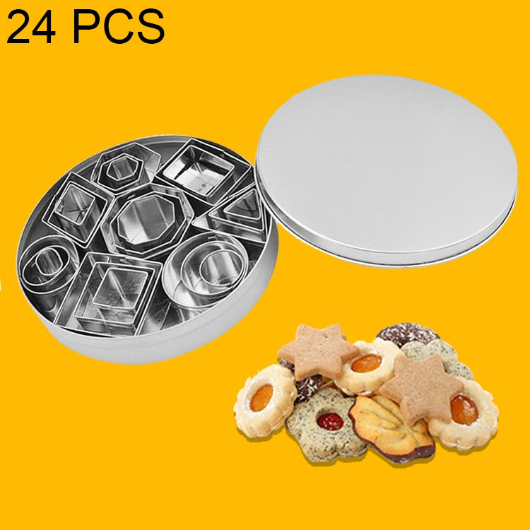 24 PCS / Set Stainless Steel DIY Cookie Biscuits Molds Geometry Baking Tools (Octagon), HC4340A, HC4340B, HC4340C 24 PCS / Set Stainless Steel DIY Cookie Biscuits Molds Geometry Baking Tools (Octagon), HC4340A, HC4340B, HC4340C
