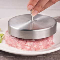 Kitchen Food Molds Stainless Steel Hamburger Meat Press Molds Tools, 1PC 10356 Stainless Steel