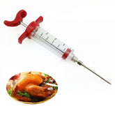 Creative Kitchen Tools Condiment Syringe Turkey Needle Barbecue Sauce Syringes Cooking Tools, Plastic Marinade Injector