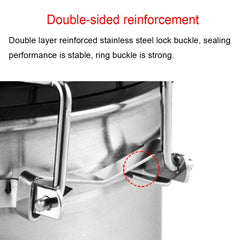 800ml Stainless Steel Sealed Food Coffee Grounds Bean Storage Container with Built-in CO2 Gas Vent Valve & Calendar