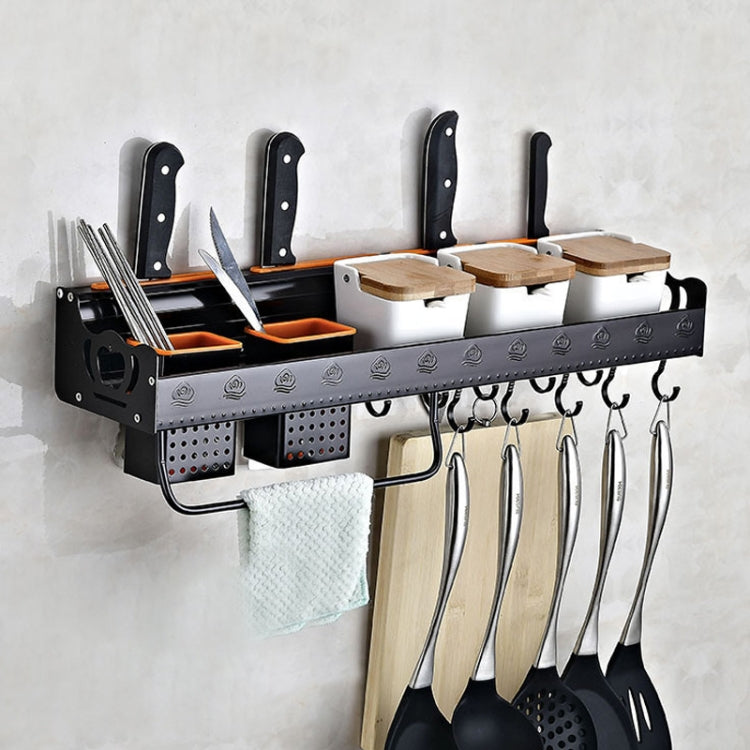 C Version 60cm 2 Cups 10 Hooks Kitchen Multi-function Wall-mounted Condiment Storage Rack, C Version 60cm 2 Cups C Version 60cm 2 Cups 10 Hooks Kitchen Multi-function Wall-mounted Condiment Storage Rack, C Version 60cm 2 Cups