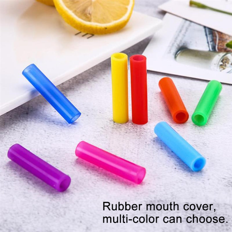 8pcs Reusable Silicone Tips Stainless Steel Drinking Straws + 2pcs Cleaner Brushes Set Kit with Cashmere Bag,  215*6mm, 215*6mm 8pcs Reusable Silicone Tips Stainless Steel Drinking Straws + 2pcs Cleaner Brushes Set Kit with Cashmere Bag,  215*6mm, 215*6mm